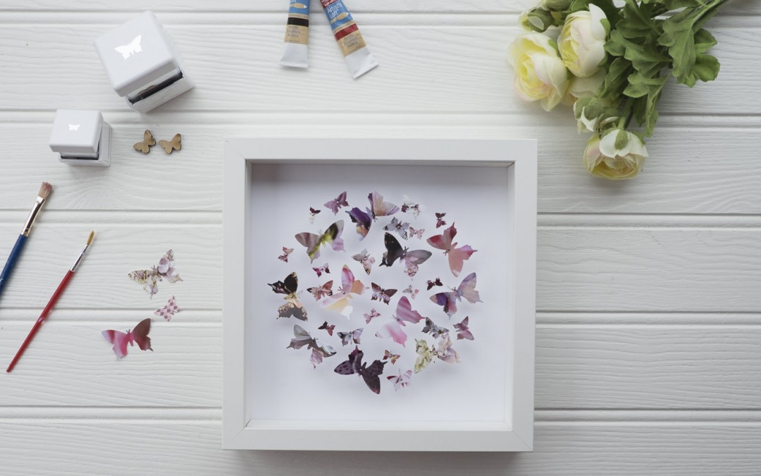 Butterfly Swarm 3D Frame