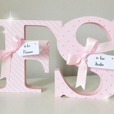 NURSERY BABY INITIAL LETTER | PERSONALISED KEEPSAKE | GIRL