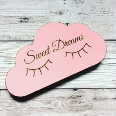 SWEET DREAMS CLOUD l GLITTER NURSERY DECOR