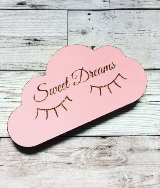 SWEET DREAMS CLOUD l GLITTER NURSERY DECOR