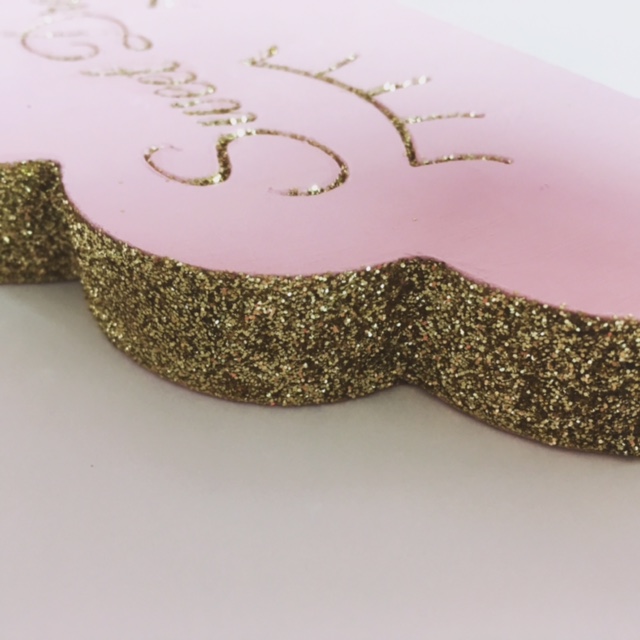 SWEET DREAMS CLOUD l GLITTER NURSERY DECOR - Image 2
